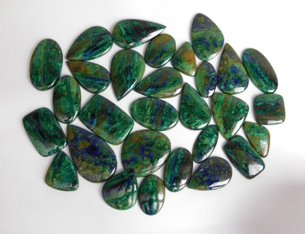 Natural Shattuckite Cabochon Gemstone For Making Jewelry Wholesale Lot 71333