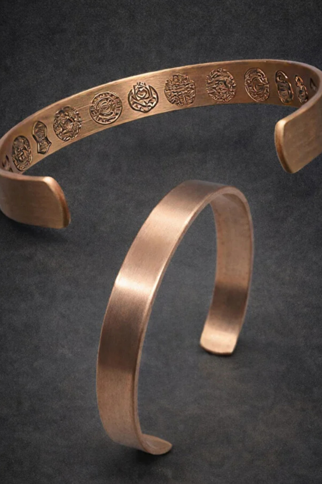 100% Pure Copper Bracelet for Men & Women with Sacred Inscriptions – Ayat al-Kur