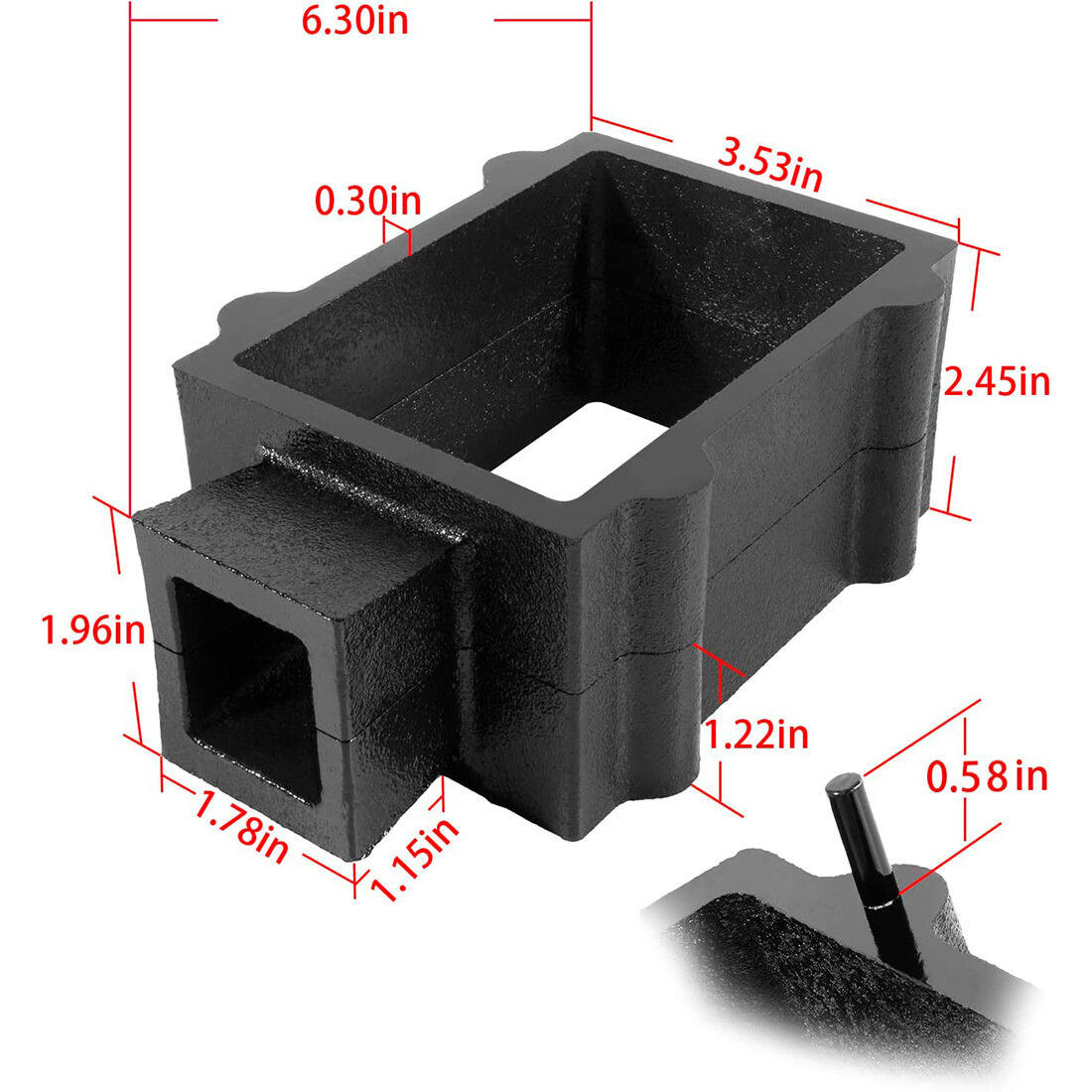 2-Piece Cast Iron Flask Mold Frame Sand Casting Jewelry Making Metal Casting