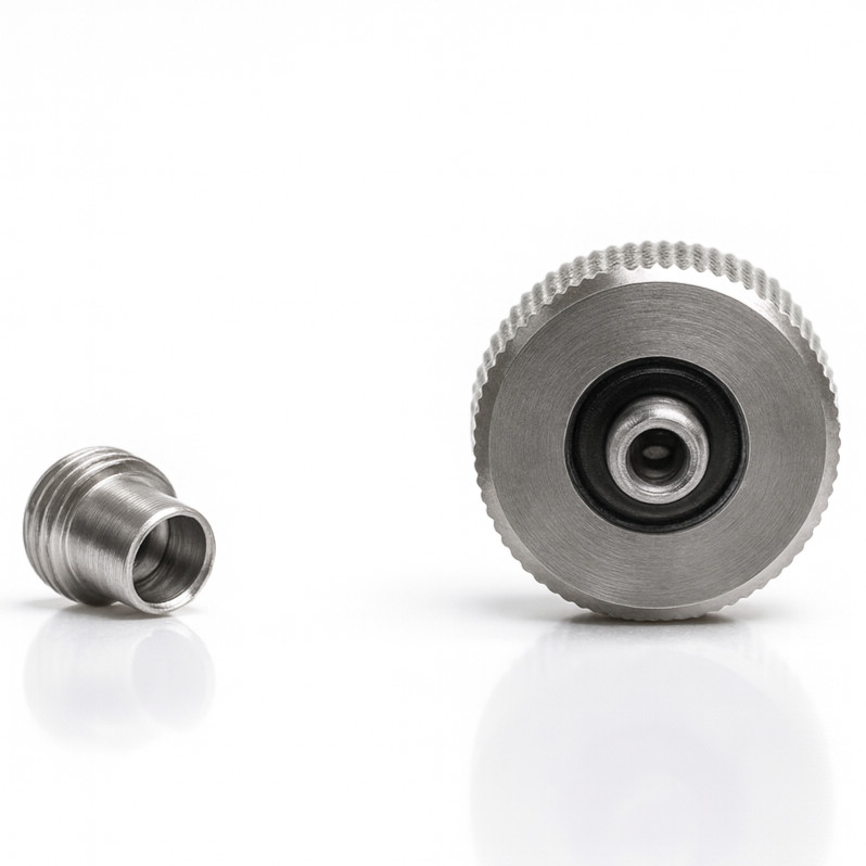 Silver Screw Crown | 7.4mm – Universal Fit | Luxury Watch Repair Part