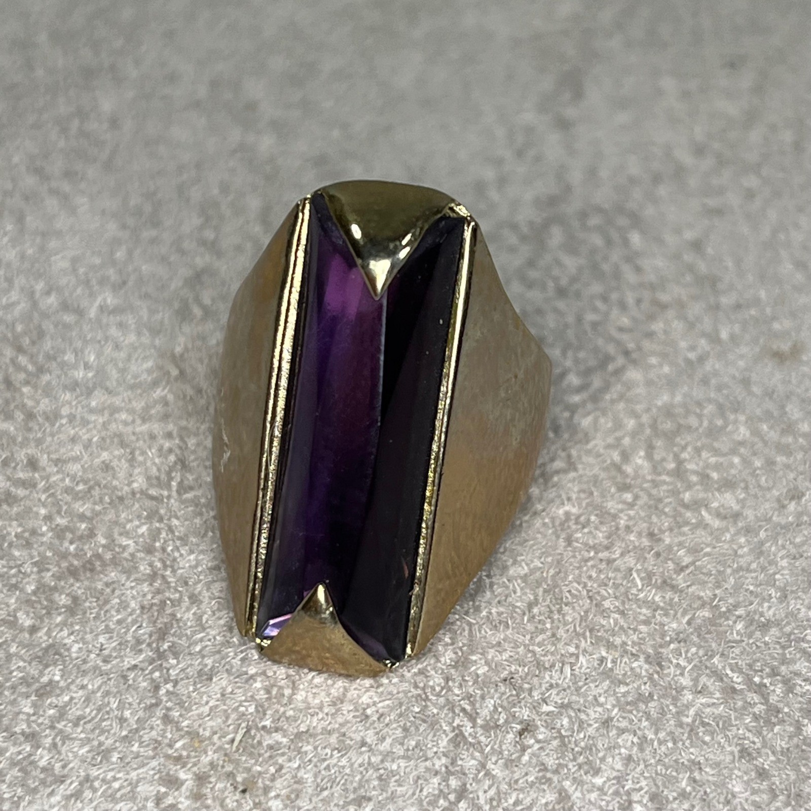 Thierry Mugler Alien Parfums Jewelry Set Bracelet Ring Pendant Purple Gold Tone