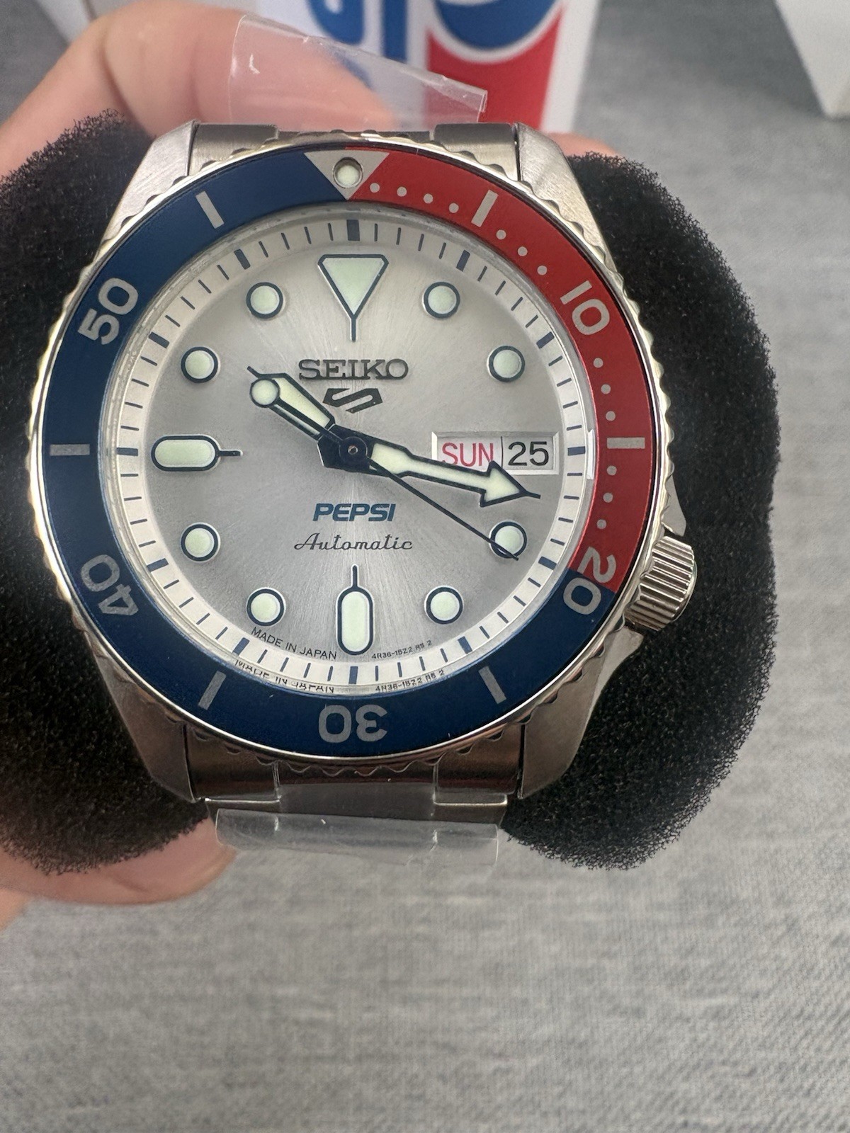 Seiko 5 Sports x Pepsi Limited Edition – SRPL99 – Seiko Pepsi Silver New/Unworn