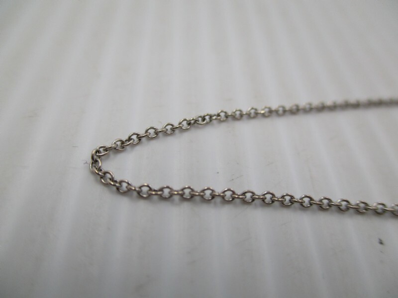 17.5″ 14K White Gold 1.0mm Rolo Chain Necklace – 1.604 grams Excellent Condition