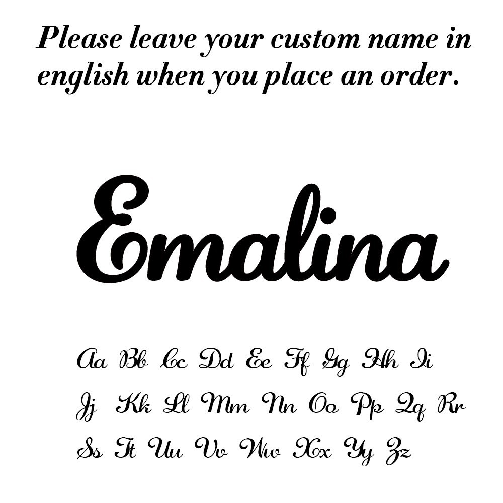 Personalized Name Necklace – Custom Script Pendant, Stainless Steel, Elegant Gif
