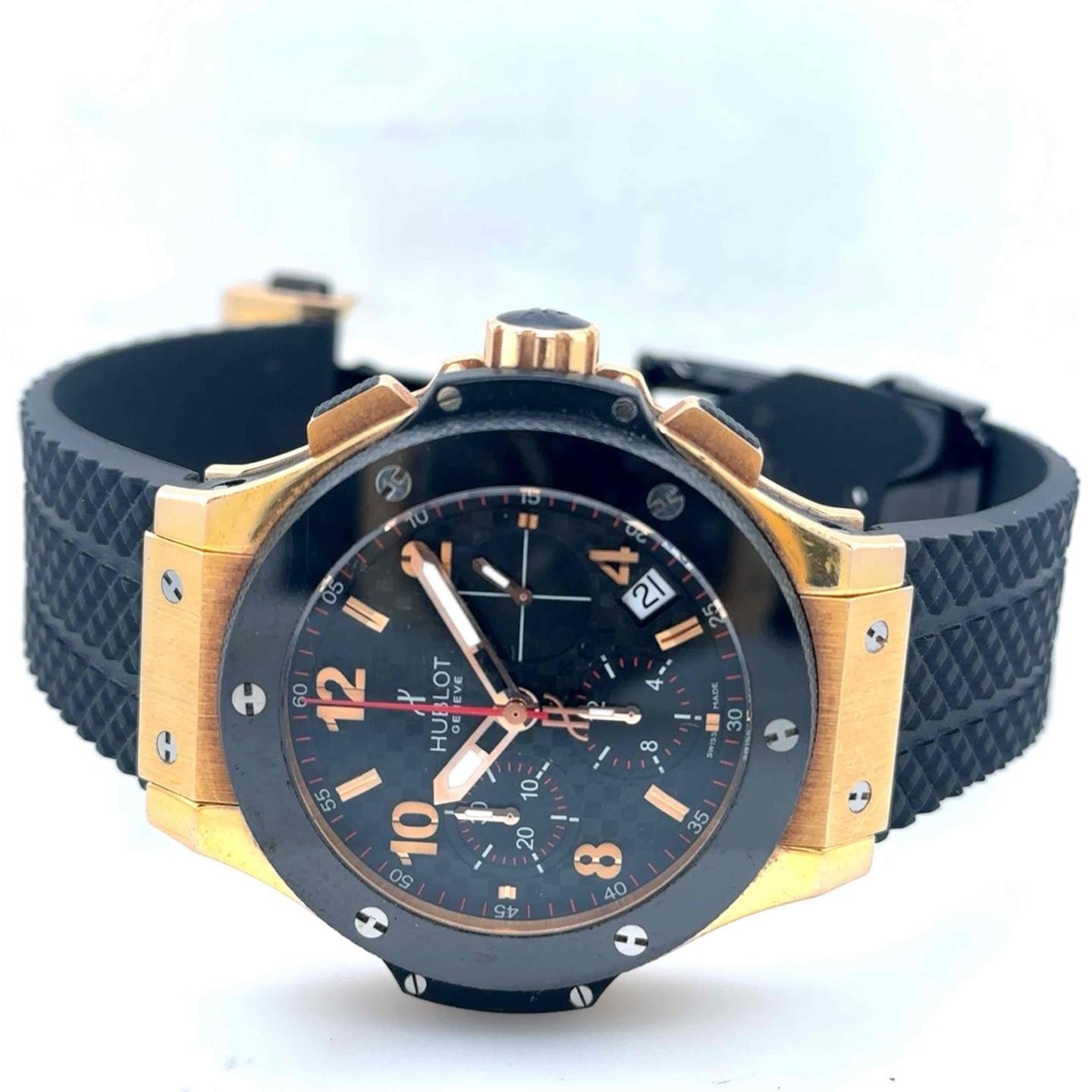 Hublot Big Bang Automatic 41mm 18k Rose Gold Carbon Fiber Men’s 341.PB.131.RX