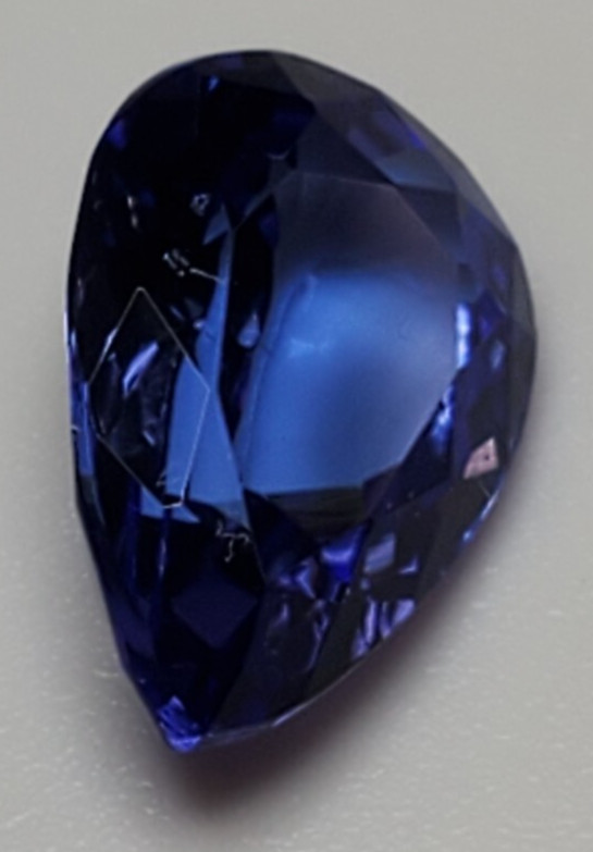 1.98 CTS , PEAR-SHAPED, TEARDROP CUT BLUE TANZANITE 10.25 MM – USA SELLER