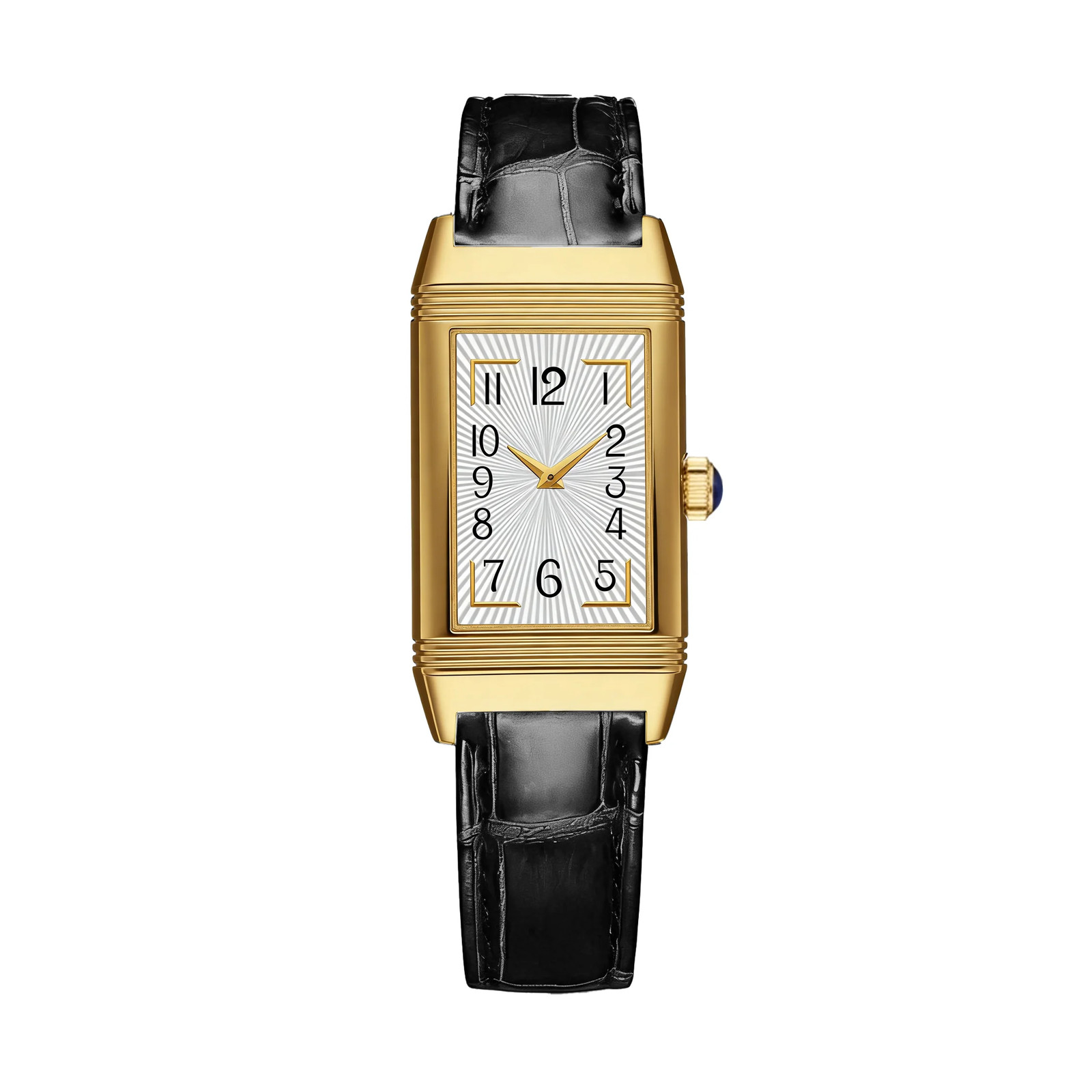 Vintage Temperament Slide Quartz Watch Leather Strap Classic Dress Wristwatch