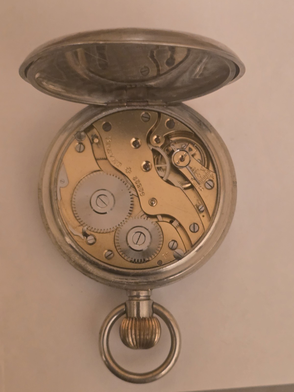 Rare Vintage mappin webb London 8 Days Pocket watch Large 60 MM