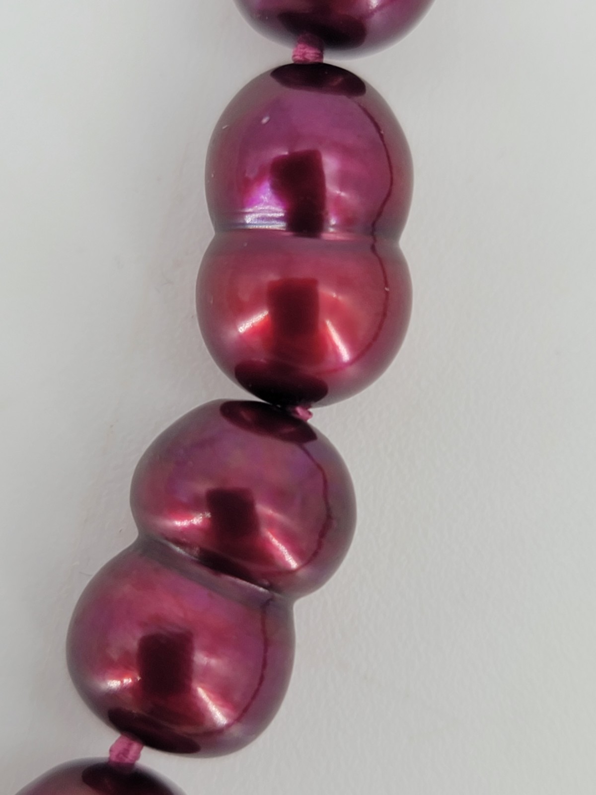 Beautiful HONORA Darker Red/Burgundy Pearl 20 Inch Necklace w/tag