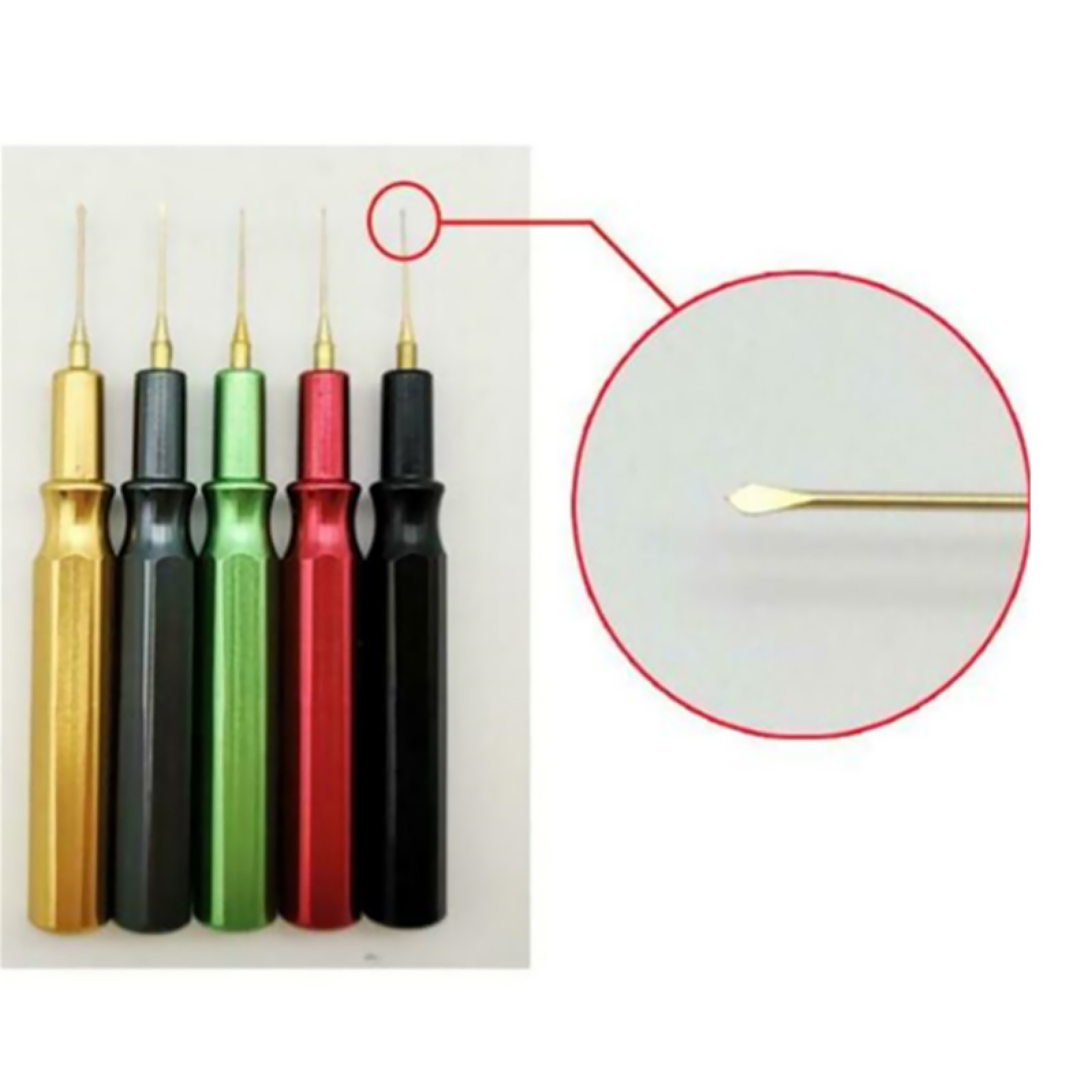 5 IN 1 Professional Oiler Pen Needle Metal Tip With Dust Cap Watch Repair Tool