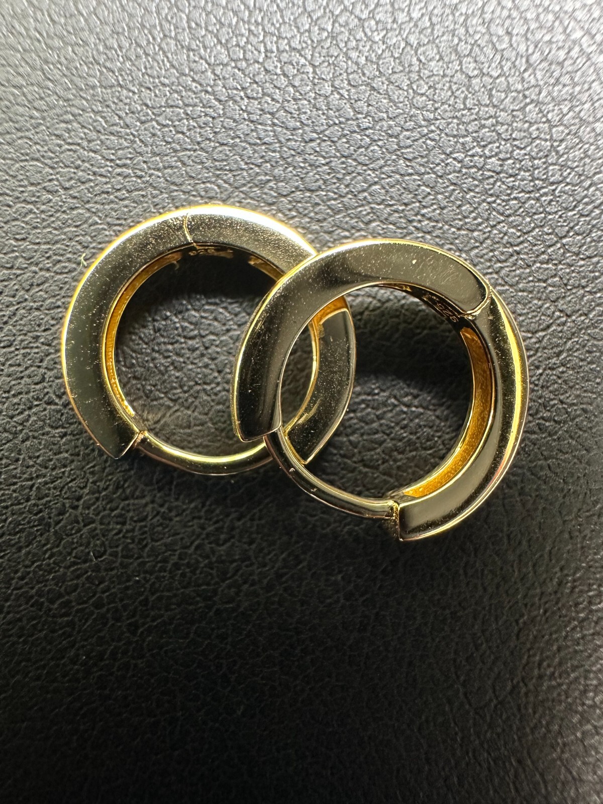 Real 14k Gold Vermeil 925 Silver Hoops Mens Ladies Small Huggie Earrings
