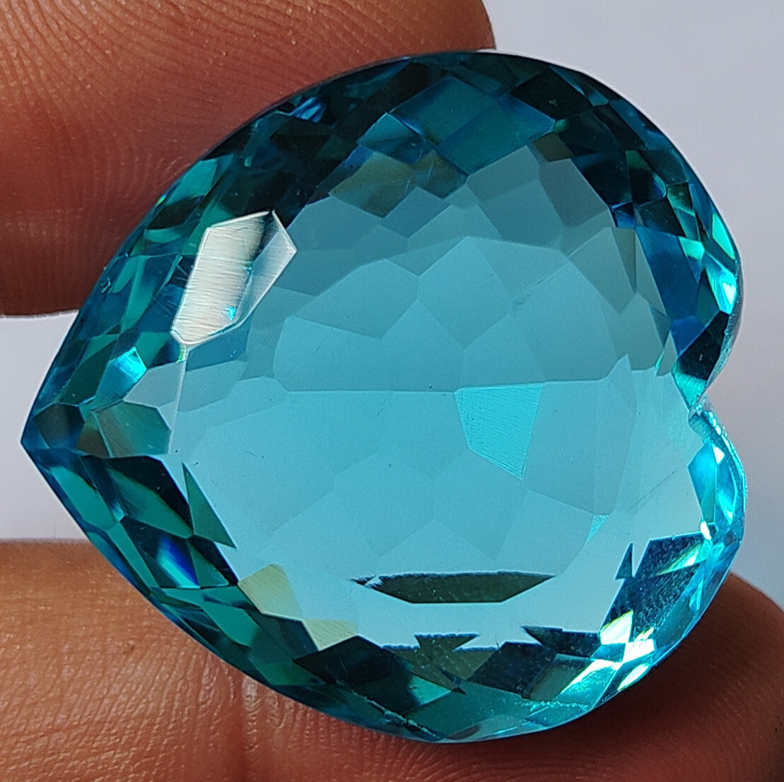 80.85 CT AAA+ Sky Blue Topaz Heart Shape Brazilian Loose Gemstone Gift For Women