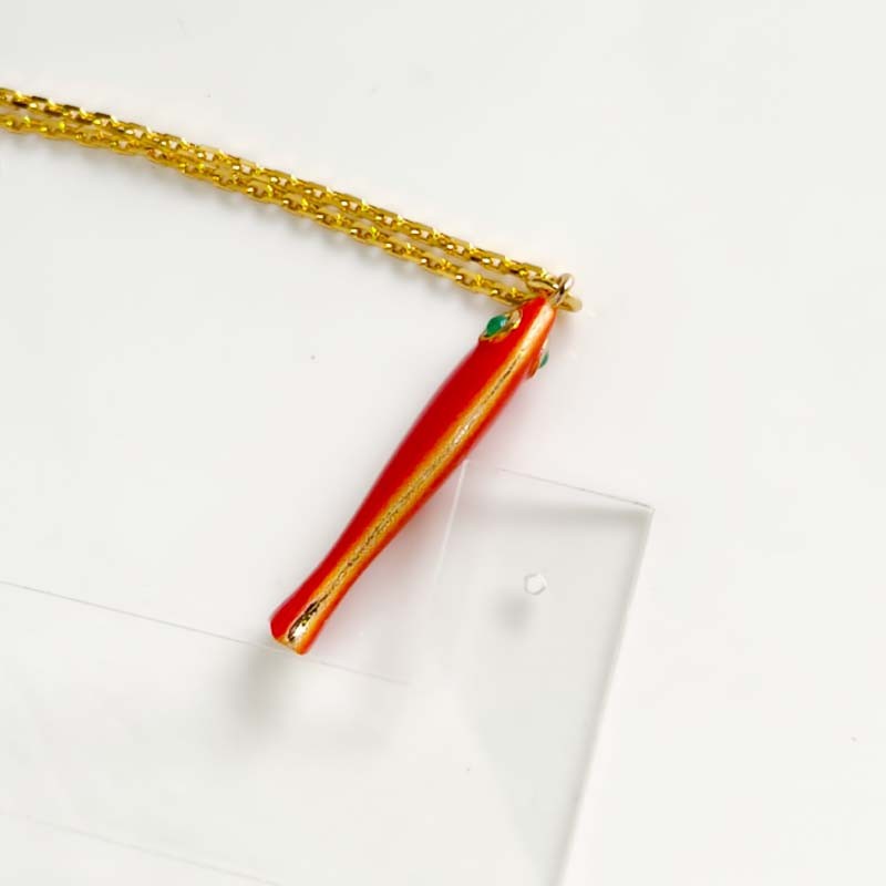 31″ Jcrew Gold Tone Fish Pendant Necklace Chic Women Party Vacation Jewelry Gift
