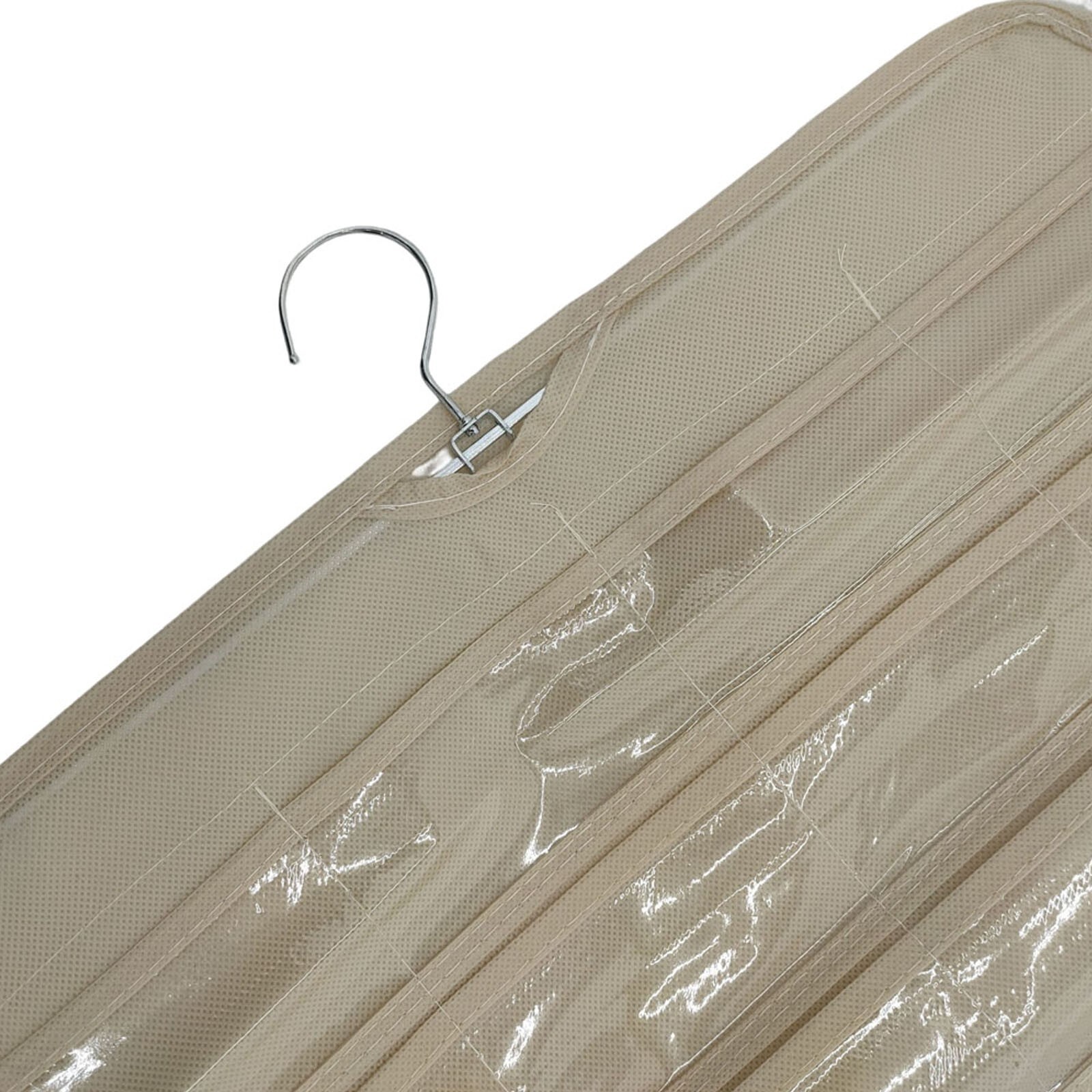 80 Pocket Hanging Jewelry Organizer Double-sided Clear Earring Storage Bag
