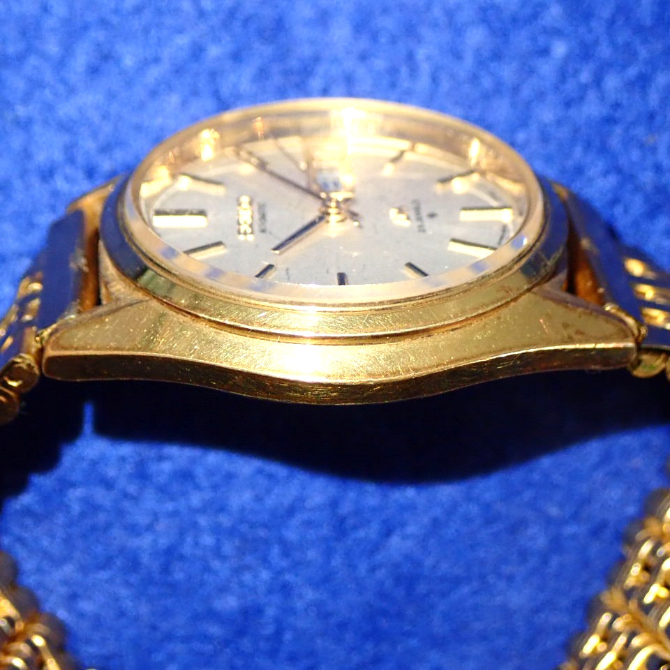 SEIKO Vintage 1973 JDM Load Matic 25J 5606-7010 Day Date KANJI Sunray Dial 37mm