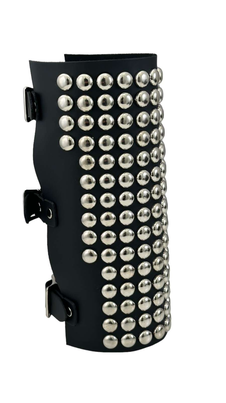 14 Row Round Studded Gauntlet Bracer Genuine Leather Heavy Metal By Funkplus