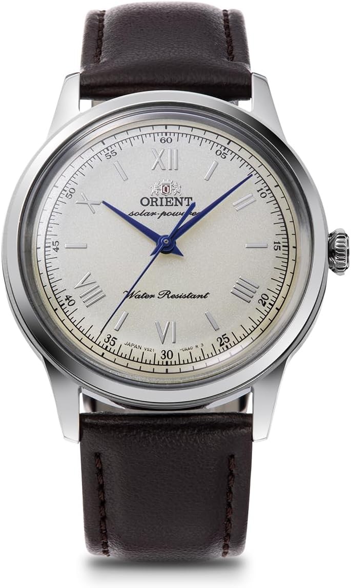 New Orient RN-WK0002E Bambino Mens Watch SOLAR Green Japan