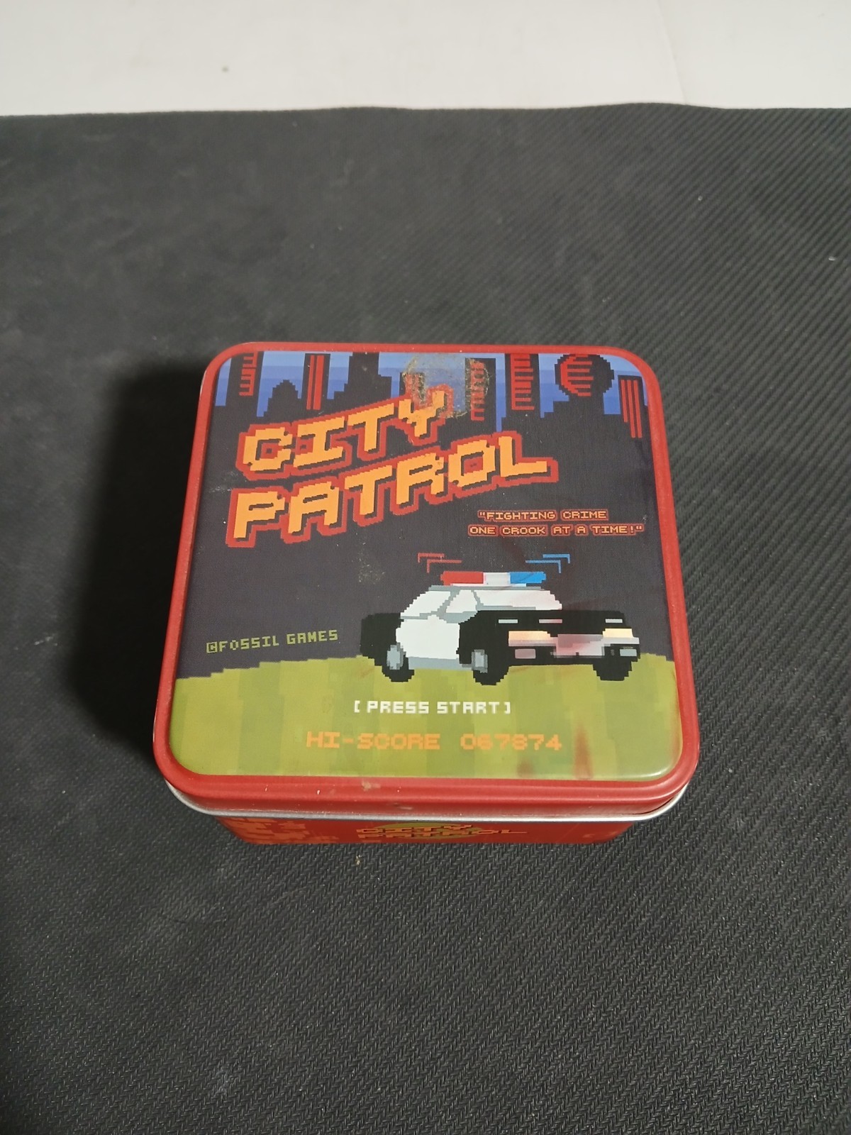 ​Vintage Fossil “City Patrol” Video Game Series Watch – 2003 Limited Edition Tin