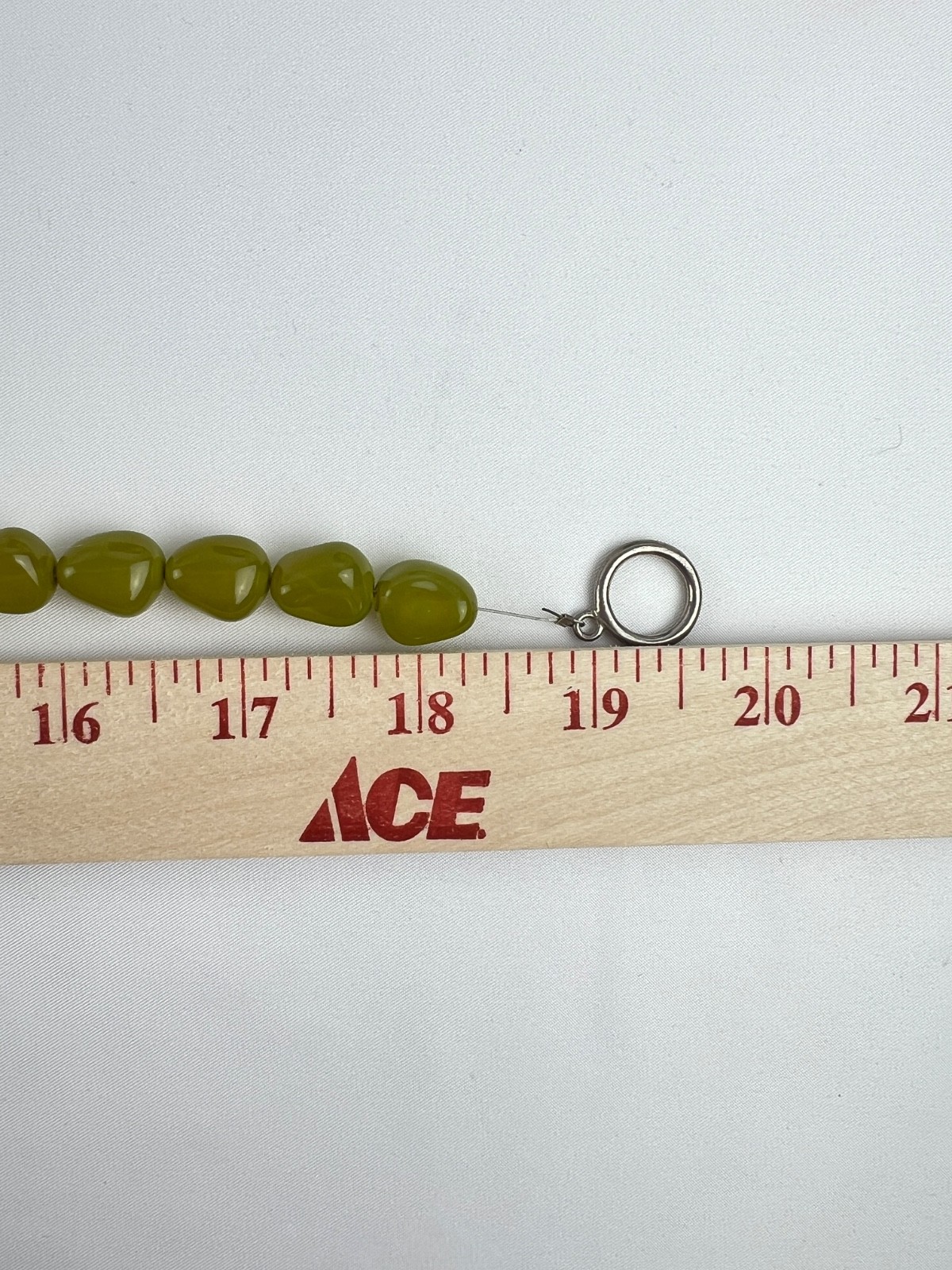 18″ Lime Green Natural Irregular Natural Stones Necklace Spring Summer