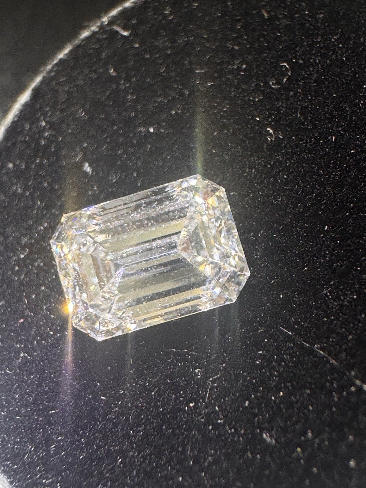 Lab Grown 1.02 Cts EMERALD Cut IGI Certified CVD Diamond D Color VVS2 Clarity