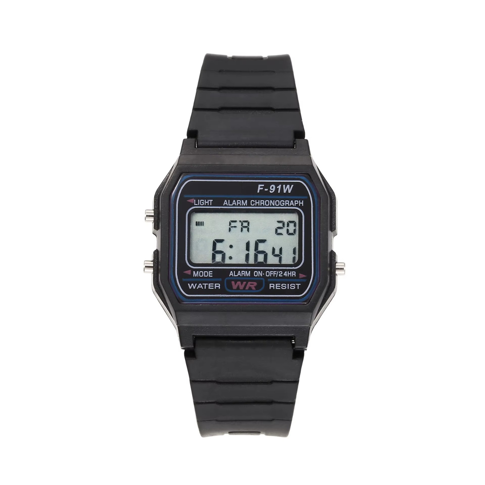 Kids Digital LED Sports Watch Alarm Stopwatch Rubber Strap F91W Style