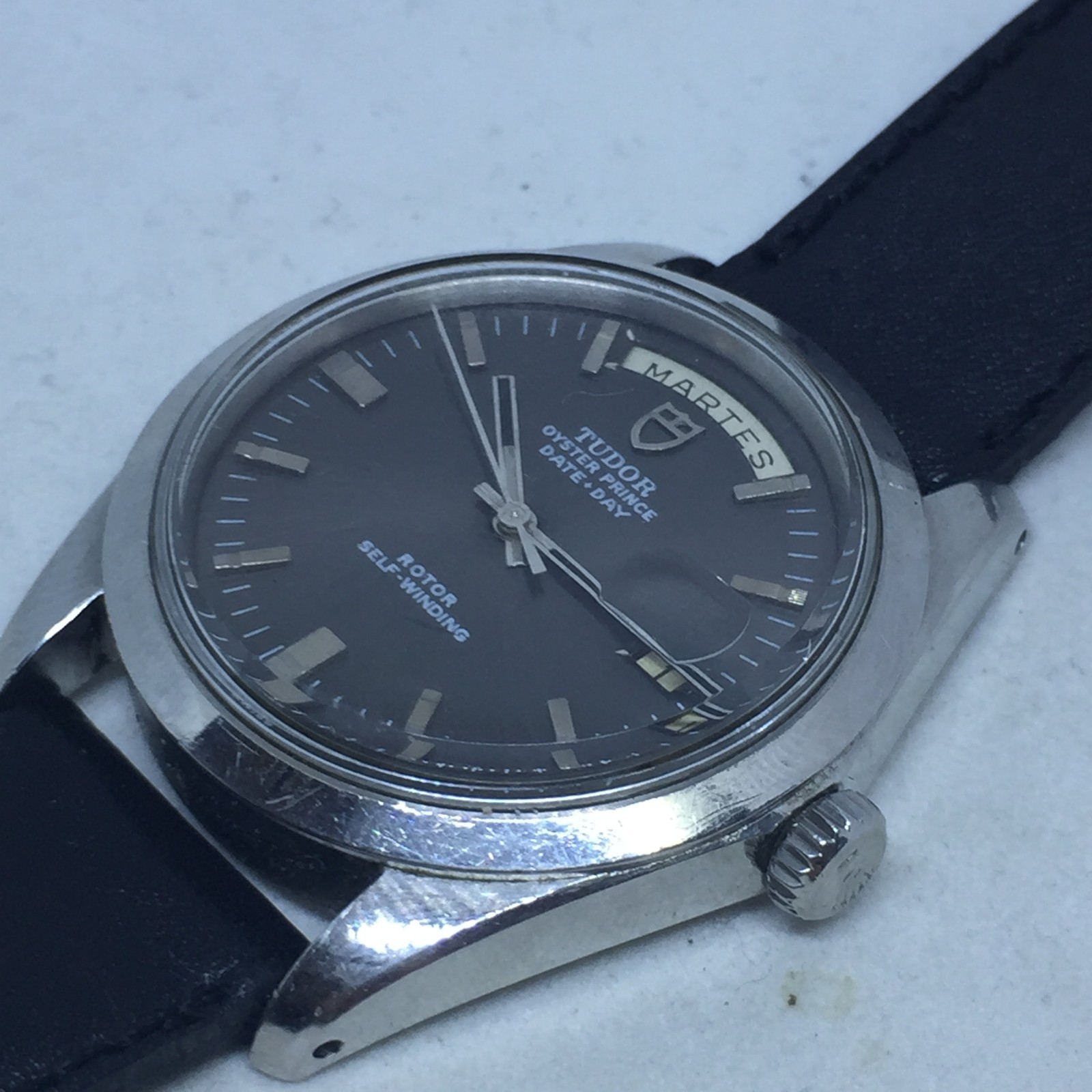 VINTAGE TUDOR JUMBO DAY DATE REF 7017/0 AUTOMATIC 38 MM GREY DIAL FROM 1970