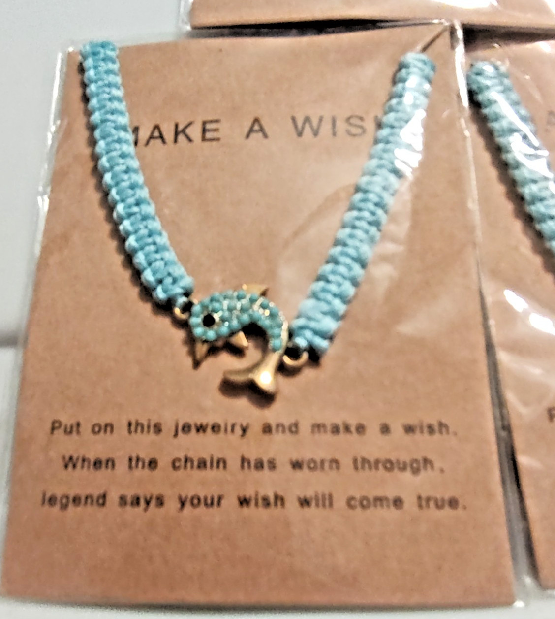 Make A Wish Turquois Beach Themed Bracelets- 5 Individually Wrapped