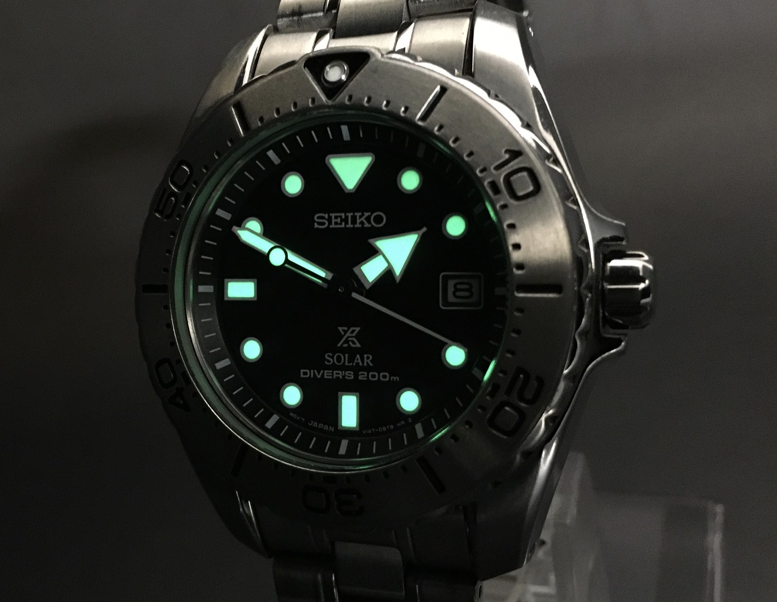 [N MINT w/ BOX] SEIKO Prospex Diver’s V147-0AW0 Titanium 39mm Solar Men’s Watch