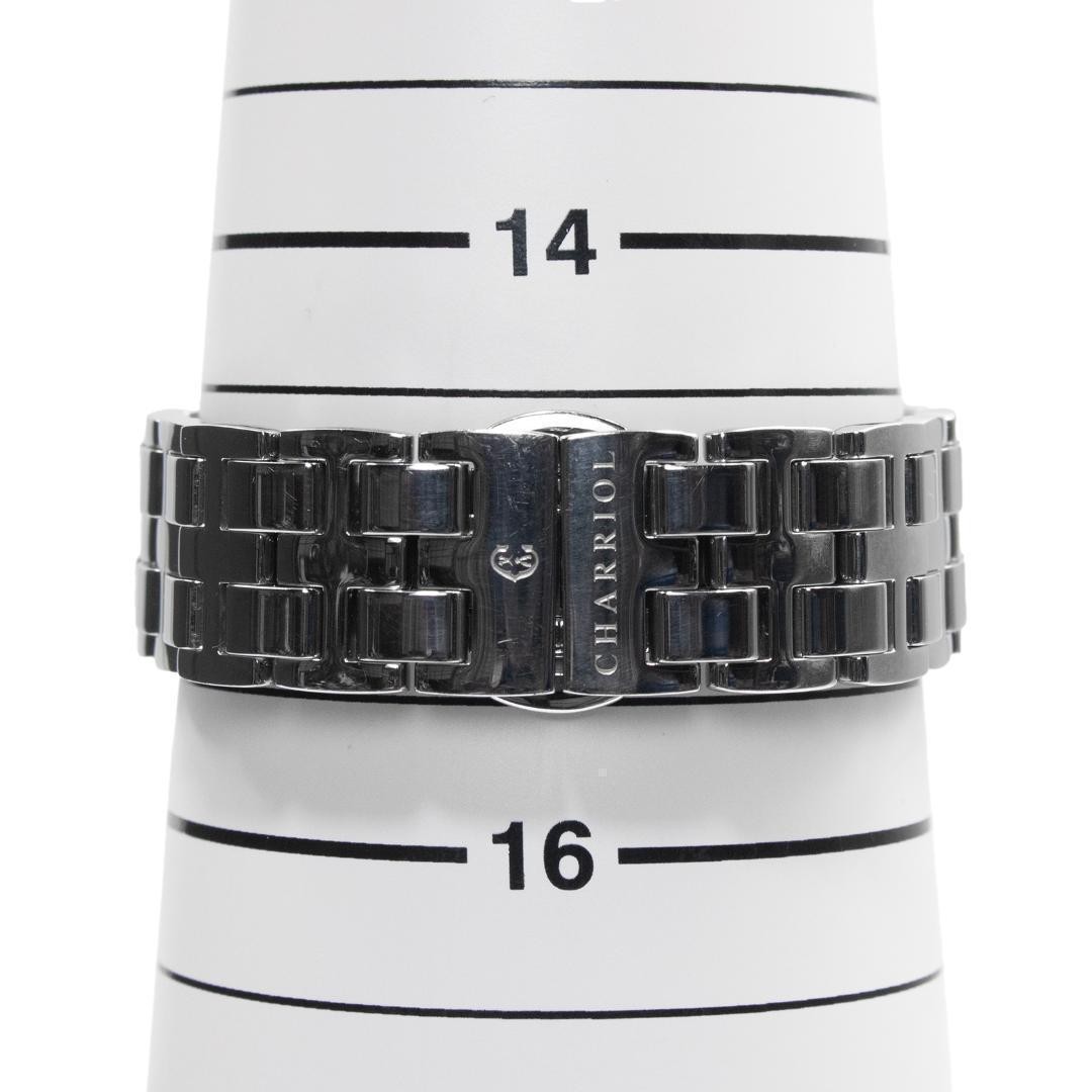 Chariol Men’s Watch Limited to 300 Pieces White Shell Dial Diamond C Logo