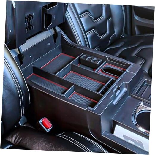 Center Console Organizer Compatible with 2014-2017 2018 2019 2020 2021 red