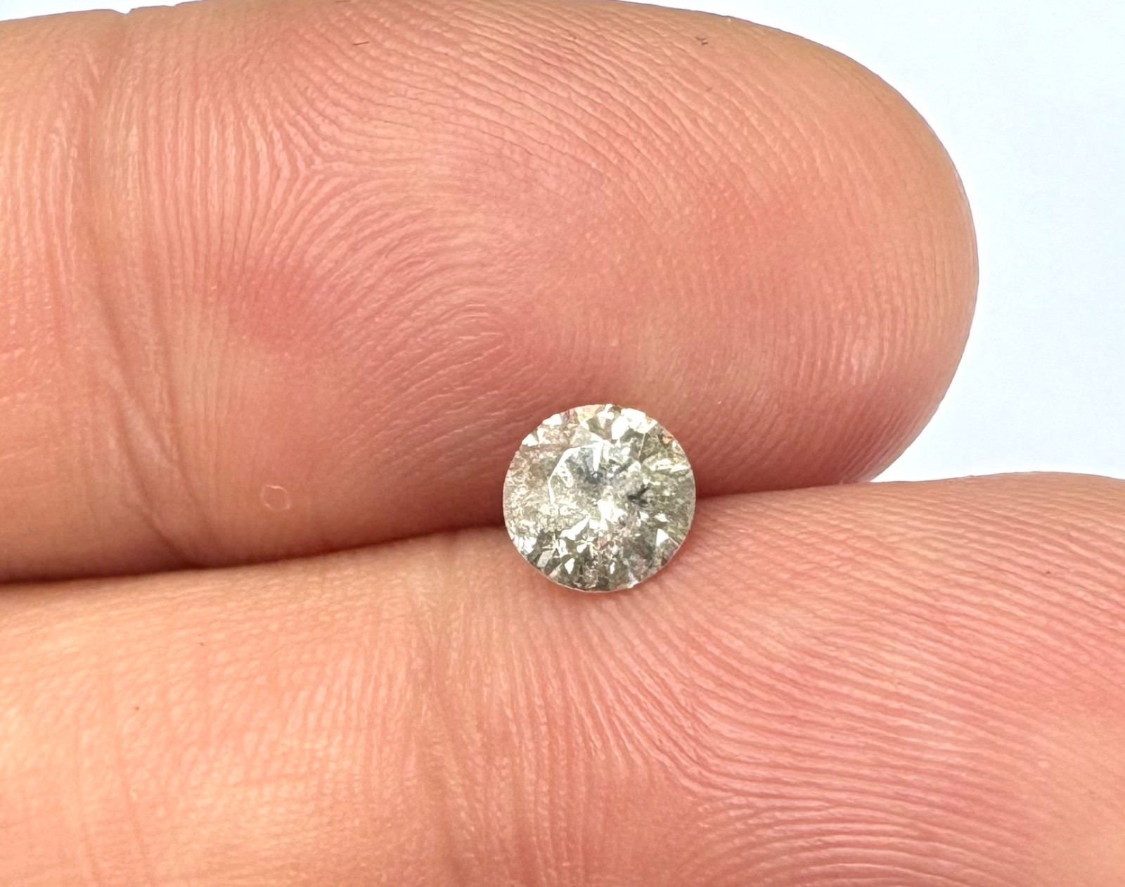 0.68 Carat Fancy Brownish Gray Round Brilliant Natural MINED Loose Diamond 5.59m