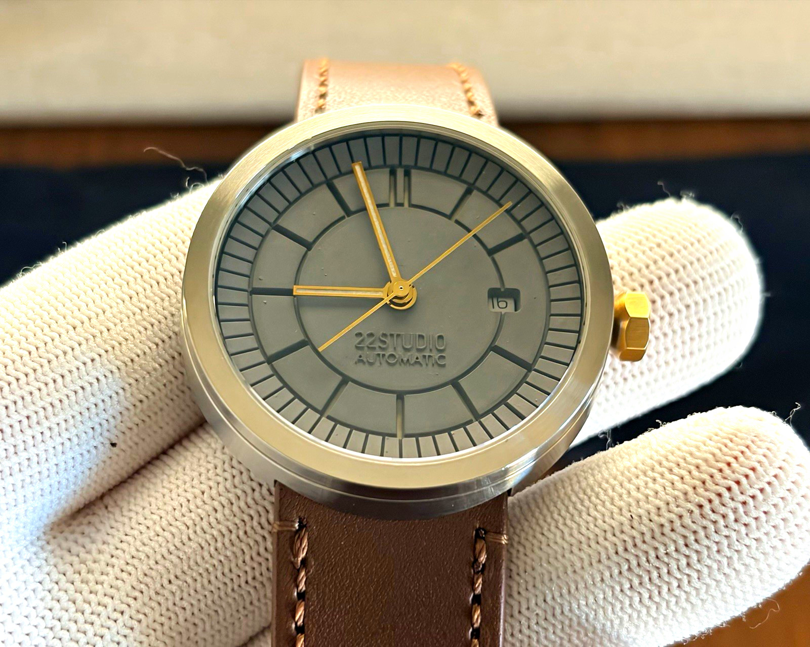 22STUDIO Concrete Sector Watch 43mm Automatic New Classic Edition