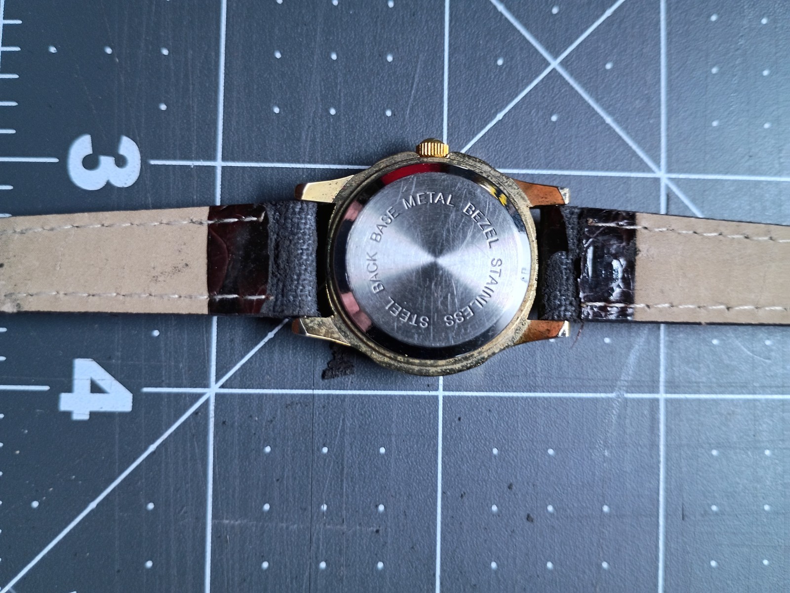 VINTAGE RARE ADVERTISING OF “JJ” GOLD PLATED Ladies/Unisex QUARTZ NEEDS A STRAP!
