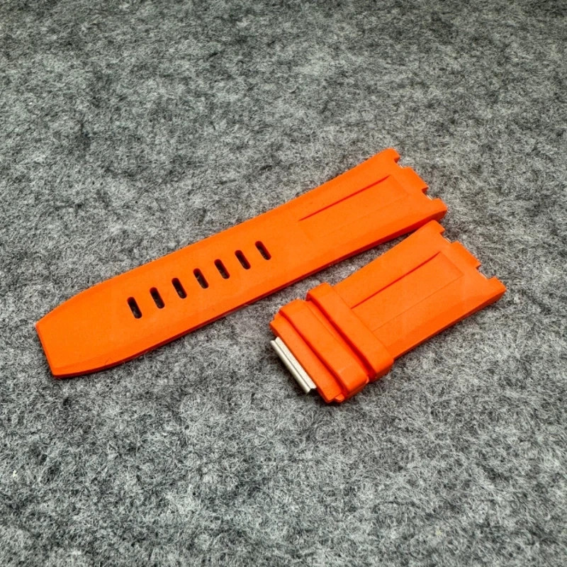 Quick Change Orange Rubber Strap Fits Audemars Piguet Royal Oak Offshore Diver