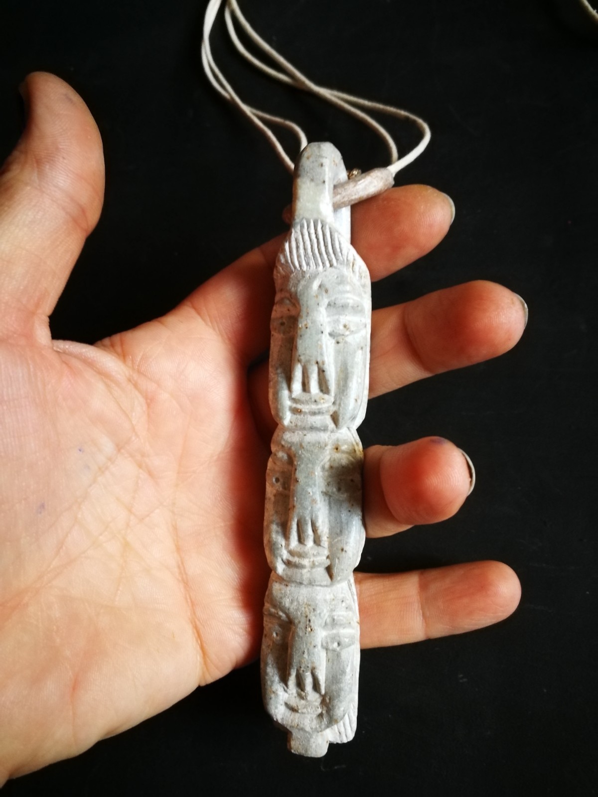 Native American Totem Shaman Talisman Pendant Magical Power Amulet Raw Stone God