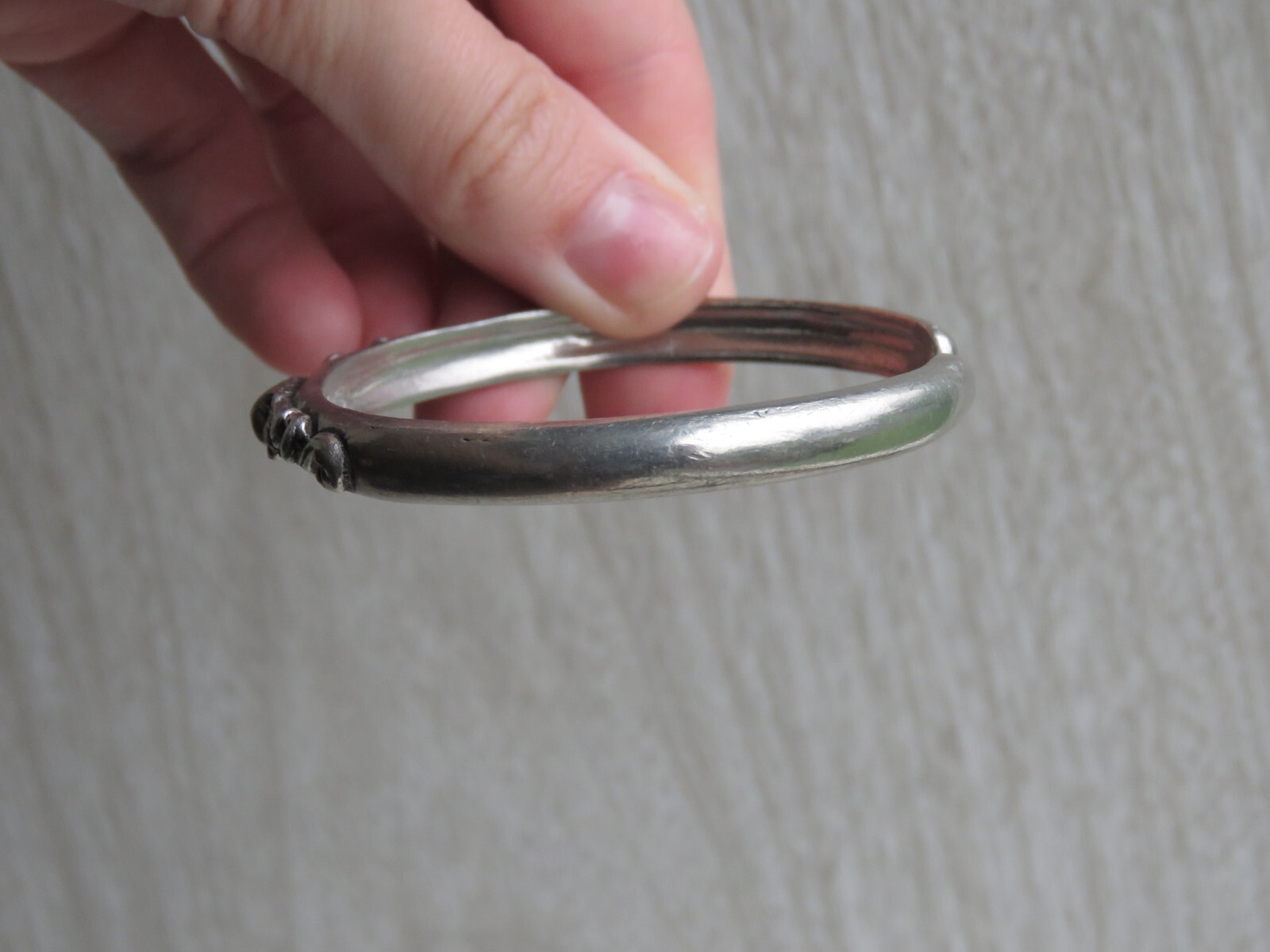 VTG Seagull Pewter Canada Conch Seashell Beach Coastal Bangle Bracelet Adjusts