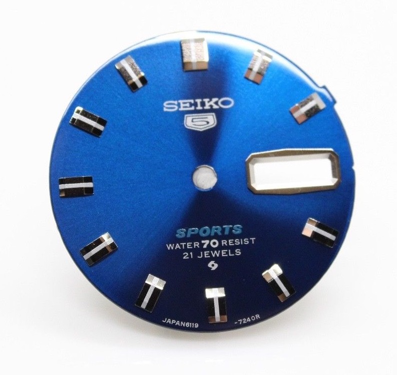 Blue Dial for Vintage Seiko Rally 6119-7170 , 6119-7173 Diver Sport 6119 diver