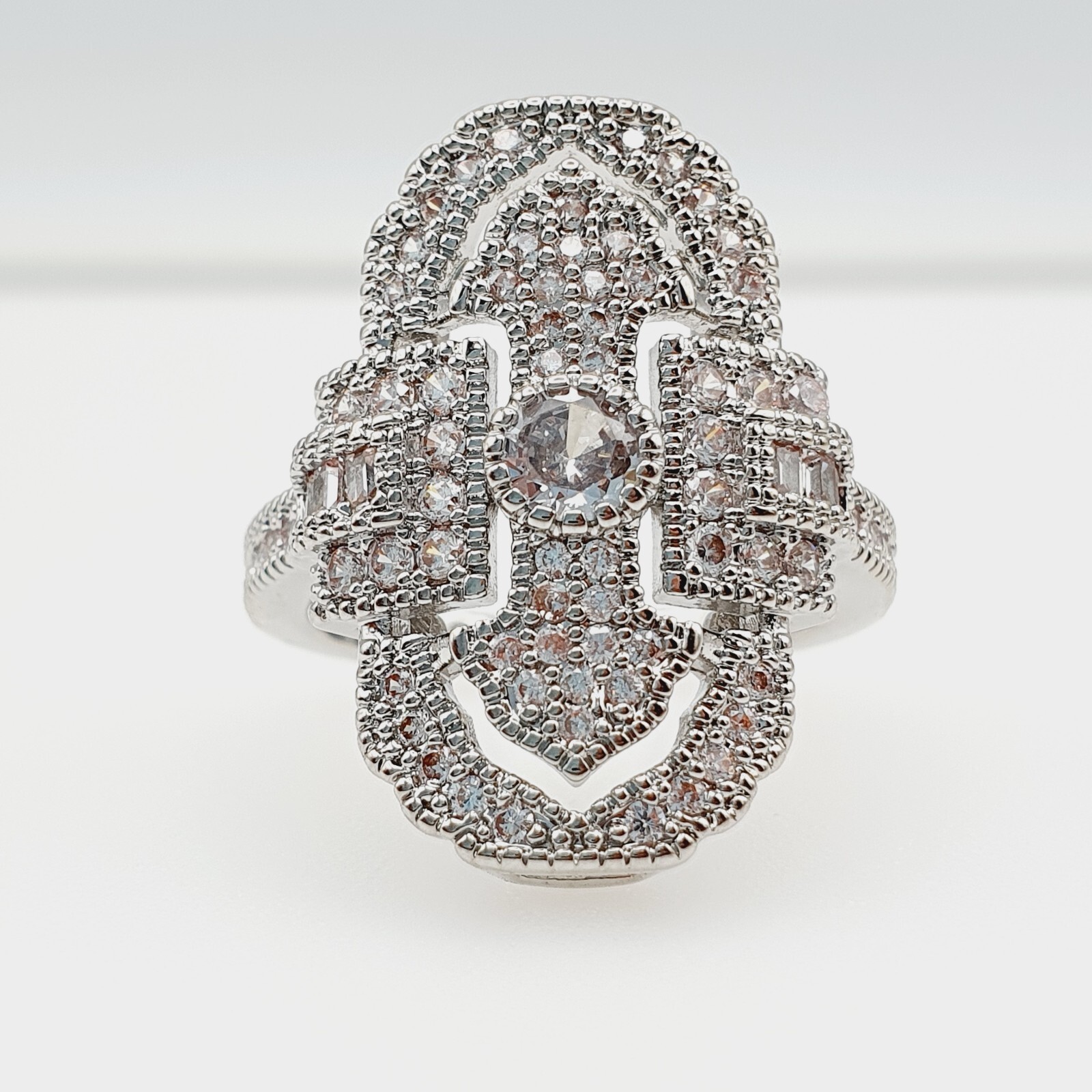 Authentic Vintage Style Ring 925 Silver Plated 2 CT CZ Valentine Gifts Band