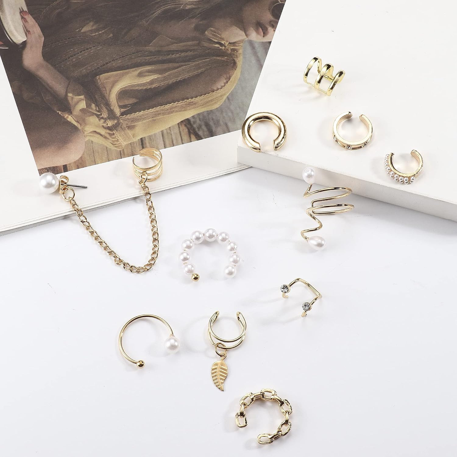 Ear Cuff Helix Cartilage Clip on Earrings Ear Cartilage Clip on Wrap Earrings Ea