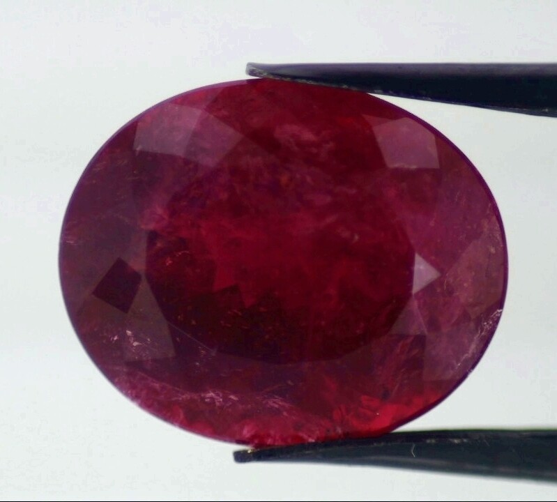 RUBELLITE TOURMALINE 17.0 x 14.00 MM OVAL CUT F-096