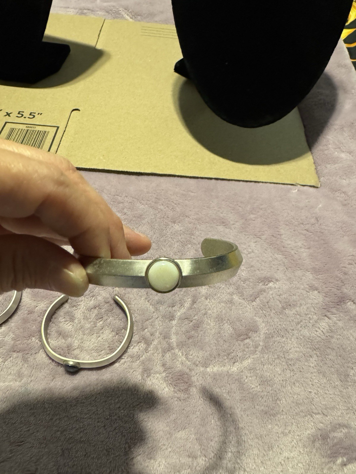 3 Different Beautiful Stainless Bracelets Silver Tone