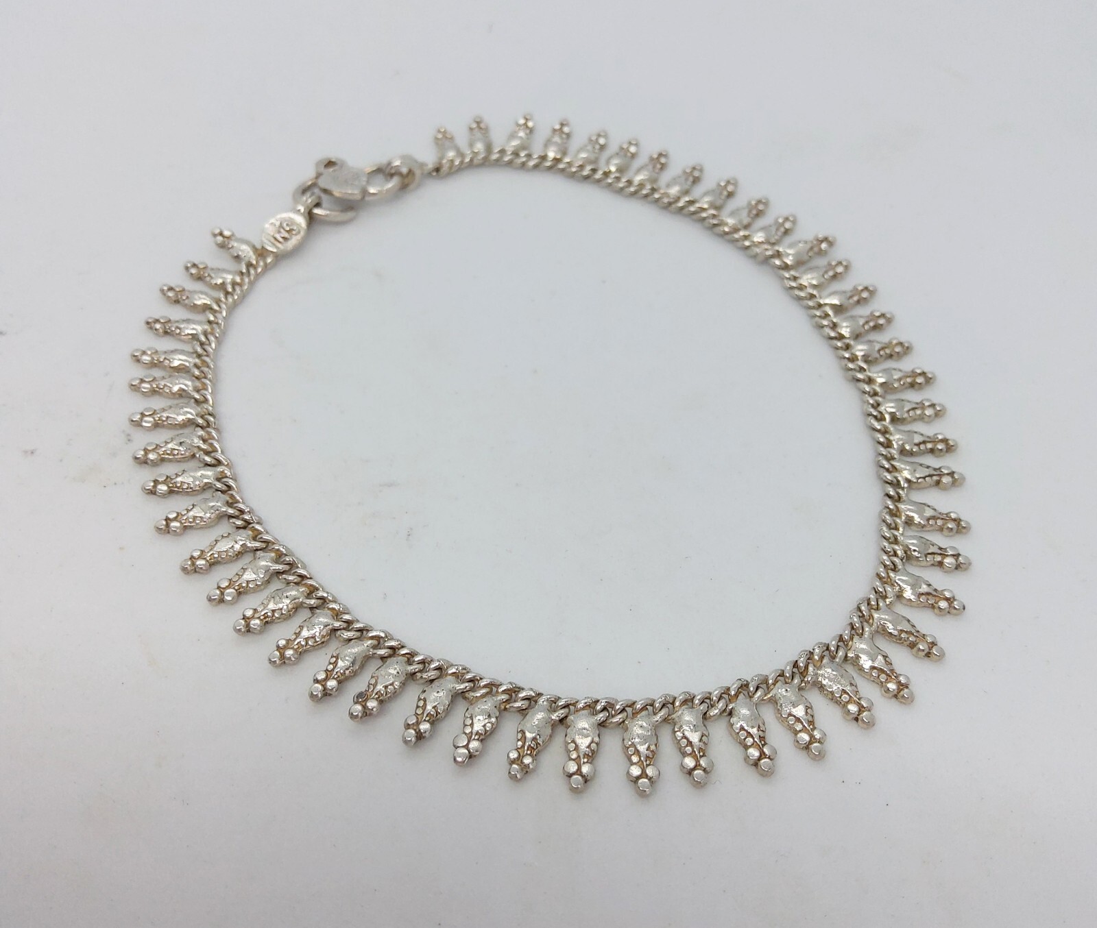 Tribal Style Silver Tone Anklet Ankle Chain 25cm