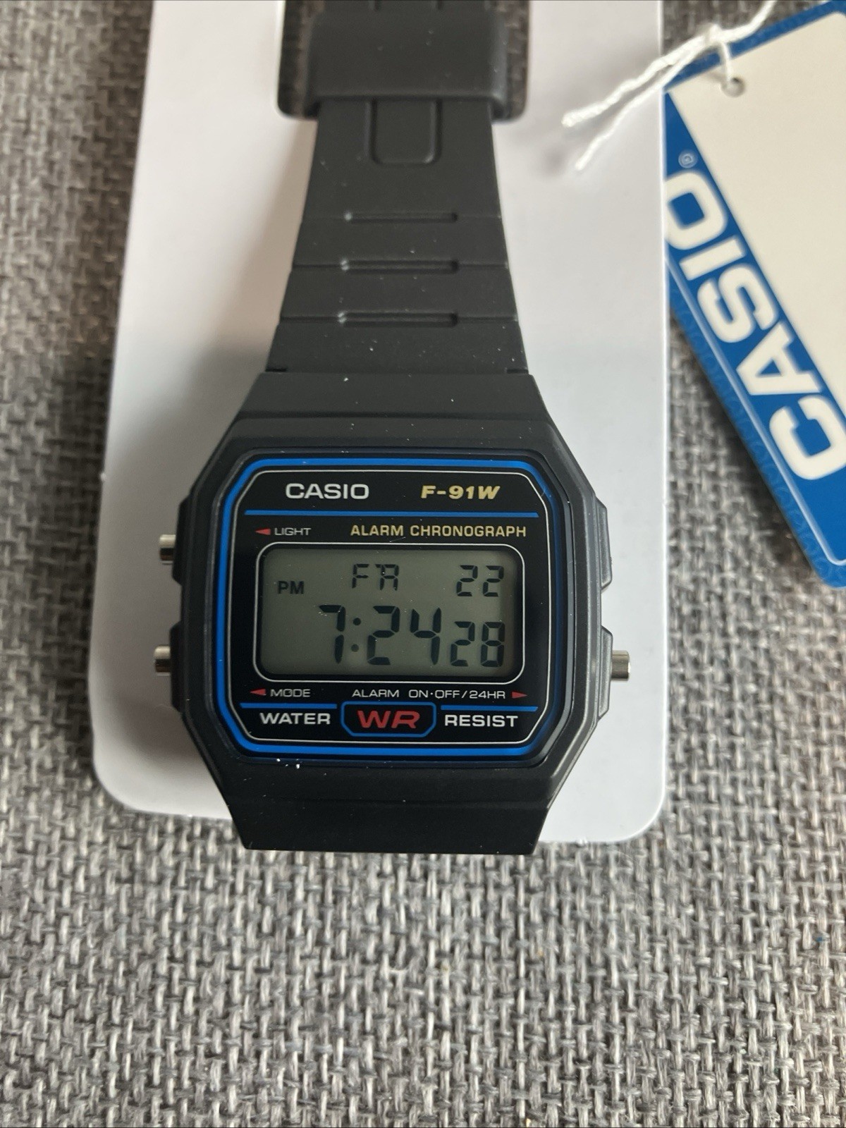 Casio F-91W Digital Quartz Watch Alarm Chronograph – New With Papers But No Box