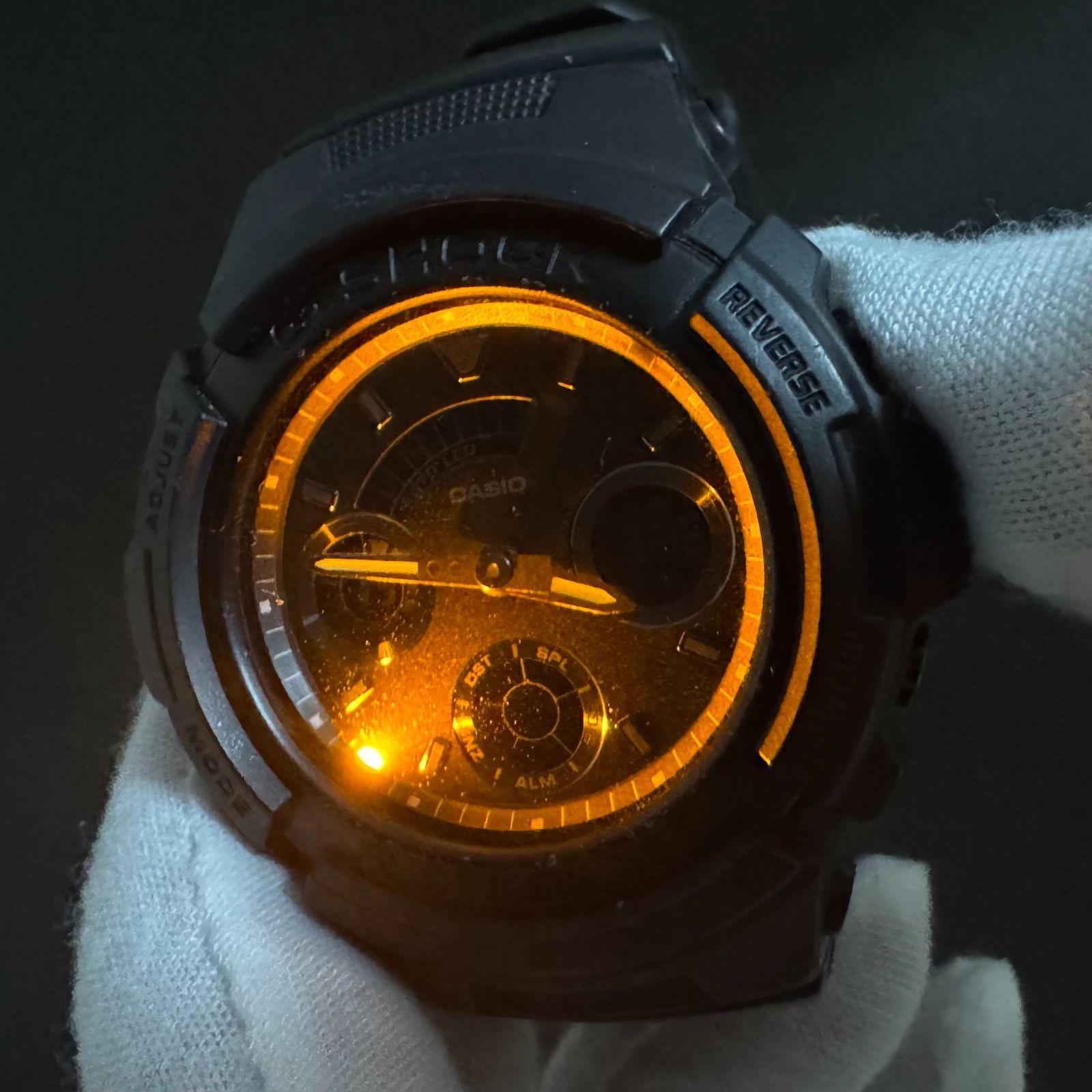 Working Excellent condition G SHOCK AW 591BB 1AJF All Black CASIO G Shock Manage
