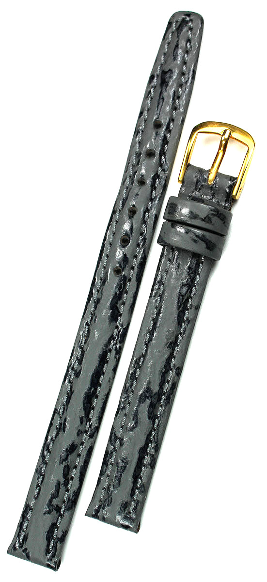 10mm Real Shark leather Band handmade Germany Graf grey Watch Strap