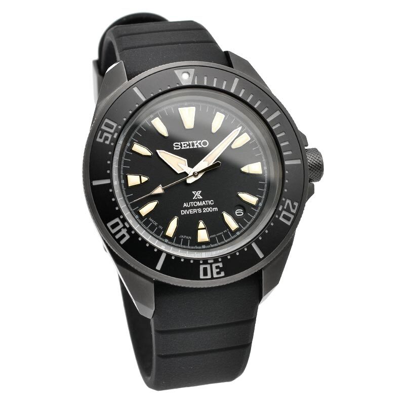 SEIKO PROSPEX SBDY133 SAMURAI Mechanical Automatic Diver Black 41.7mm Watch