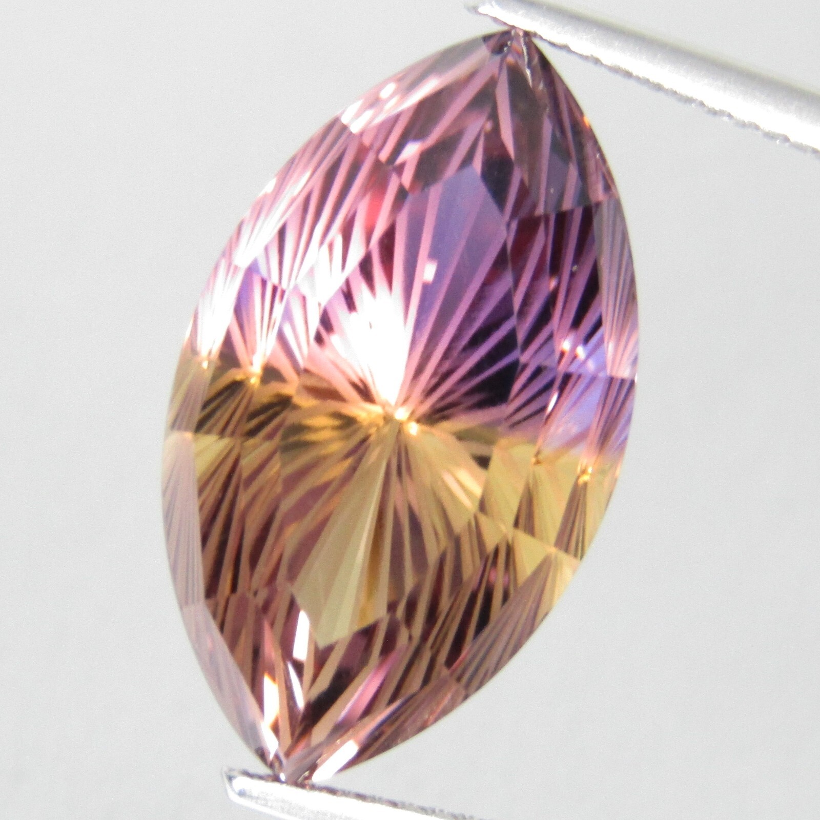 15.71Cts Mesmerizing Natural Ametrine 21.2x12x12.5mm Fancy Marquise Cut Gemstone