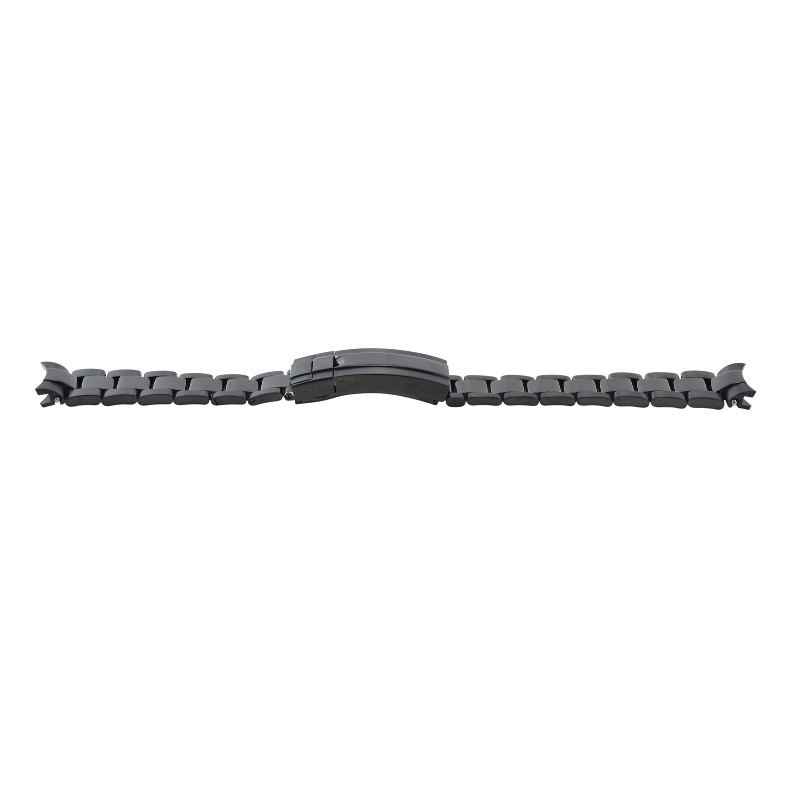 20MM OYSTER BAND SOLID FOR ROLEX SUBMARINER GMT SHINY/MATTE F/LOCK CLASP BLACK