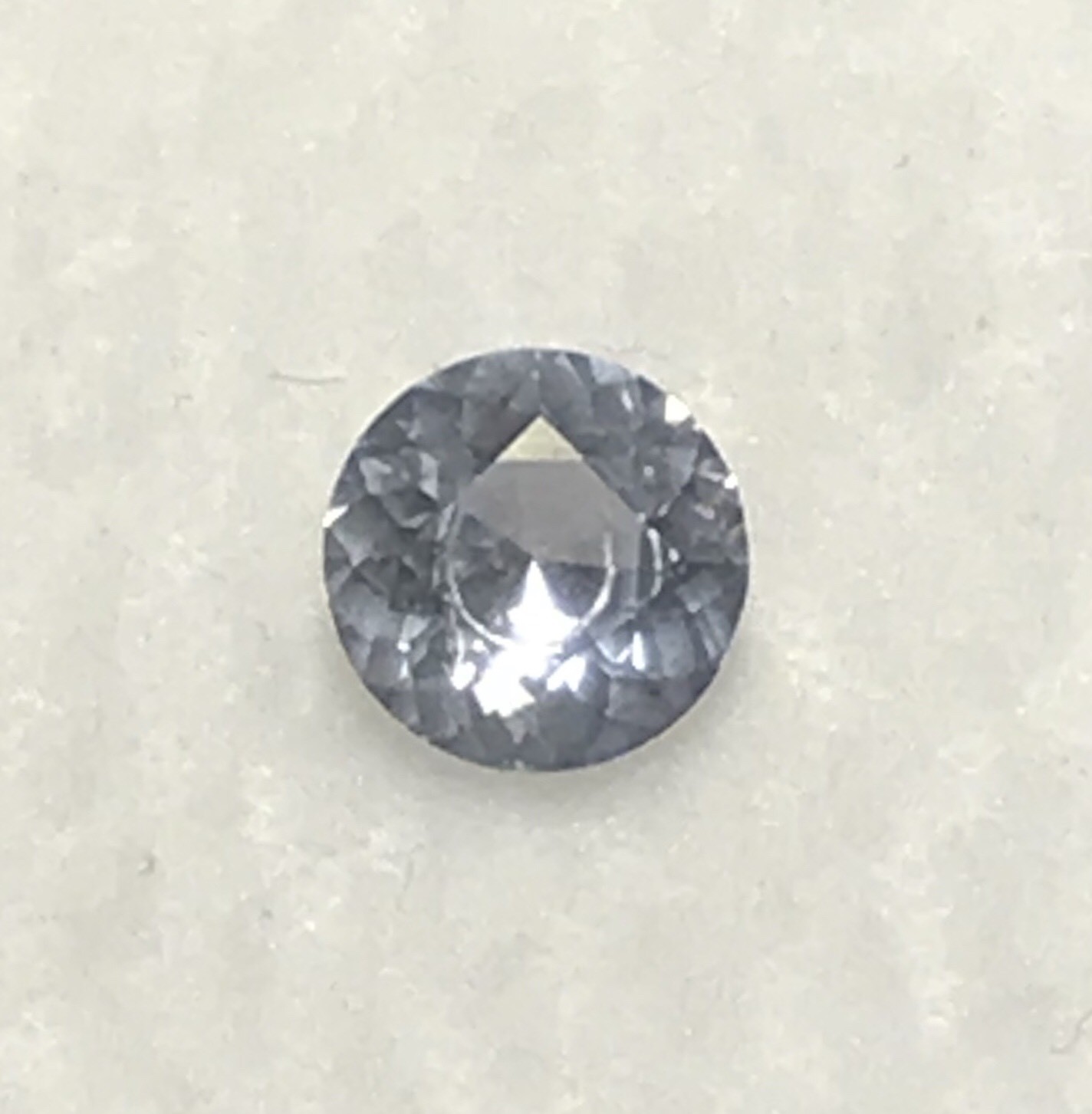 White Sapphire Natural 1.26 Carat 6.9mm Round Genuine Loose Gemstone Ceylon Gem