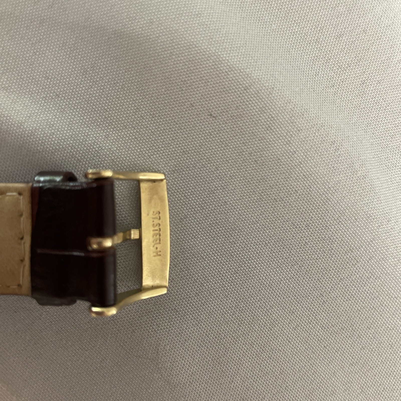 Seiko Solar Watch With Original Leather Band, V115-0AC0, Working